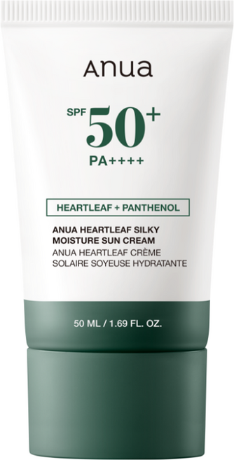 아누아 어성초 실키 모이스처 선크림 SPF50+ PA++++, 1개, 50ml