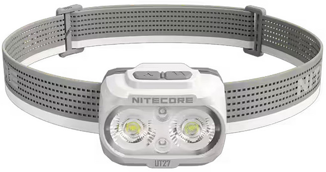 NITECORE 奈特科爾 PRO 2024新版 800流明 168米 全能輕量頭燈 三光源雙色溫/聚泛光/照明/破霧/定位/越野 相容AAA電池 UT27, 1個, 白色