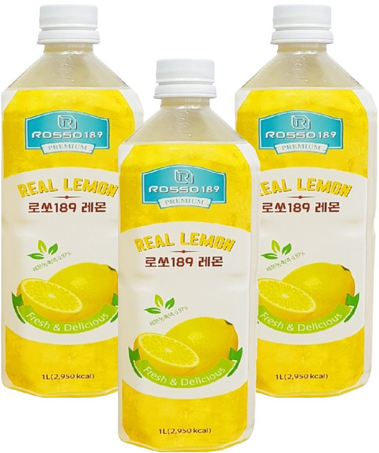 파낙스 로쏘 189 레몬 음료베이스, 1L, 3개
