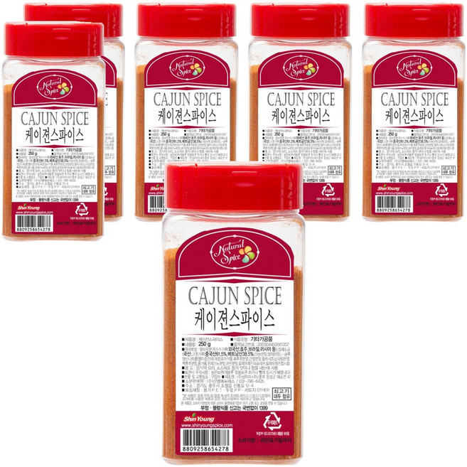 내츄럴스파이스 케이젼 스파이스, 250g, 6개