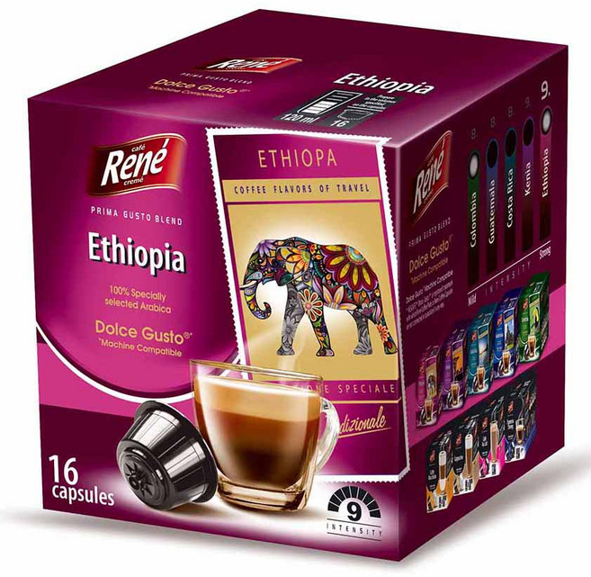 Rene 돌체구스토 호환 에티오피아 캡슐커피, 7g, 16개입, 1개