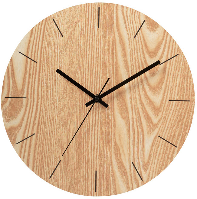 바이아 슬림 우드 무소음 벽시계, 무숫자