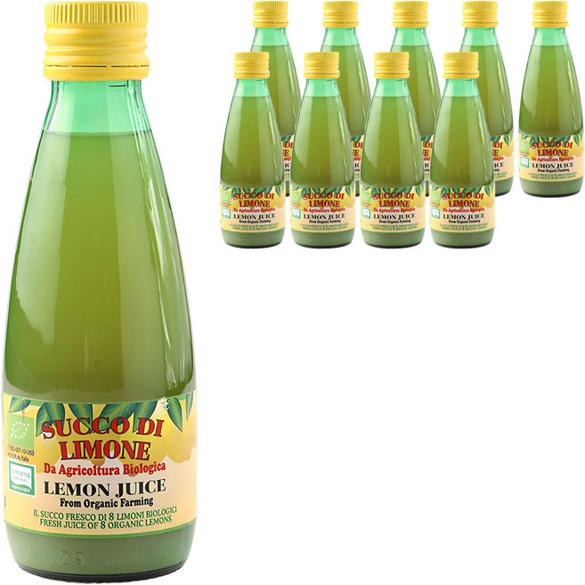 유로푸드 유기농 레몬주스, 250ml, 10개