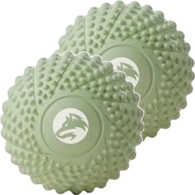 MICHAEL FITNESS 麥克健身 80D筋膜球 花生筋膜球 TPE材質, 草綠色, 2個