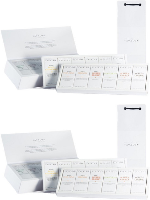 타바론 버라이어티 T12 선물세트, 허브차 6종 + 홍차 4종 + 녹차 + 우롱차 + 쇼핑백, 2세트