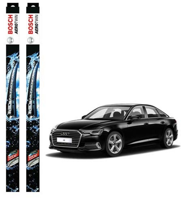 보쉬 에어로트윈 멀티클립 와이퍼 운전석 + 조수석 세트, 아우디 더뉴 A6-40/45전용(C8) 2020년형~