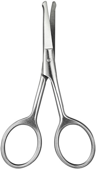 엘리식스 둥근날 안전 코가위, 혼합 색상, 1개