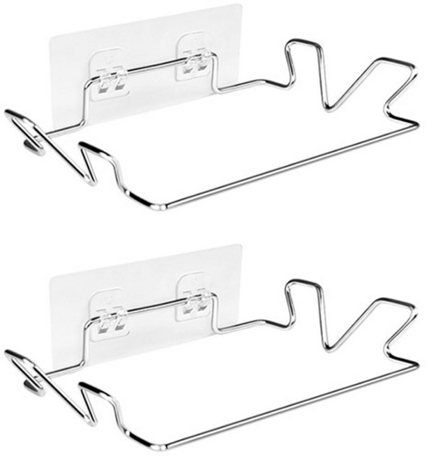 윈프라이스 스틸 쓰레기 봉투 행거 거치대, 실버, 2개