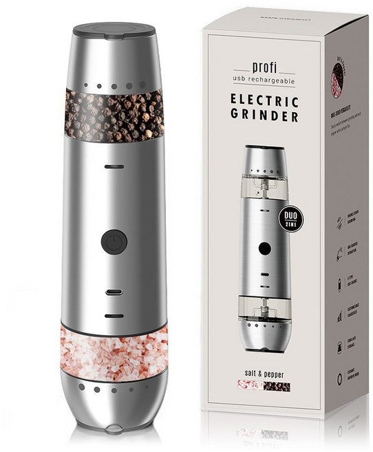 마리슈타이거 프로피 듀오 전자동 소금후추 그라인더, 1개