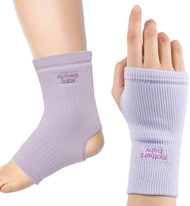 마더스베이비 쿨베리 손목 보호대 입체형 2p + 발목 보호대 2p