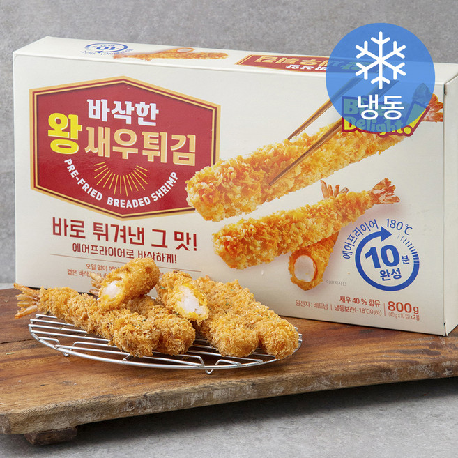 Bite?Delight! 바삭한 왕새우튀김 (냉동), 800g, 1개