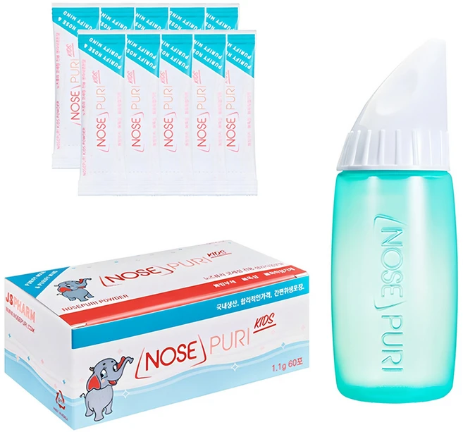 노즈퓨리 어린이 코세정 키트 + 분말 70p, 1세트 - 쿠팡