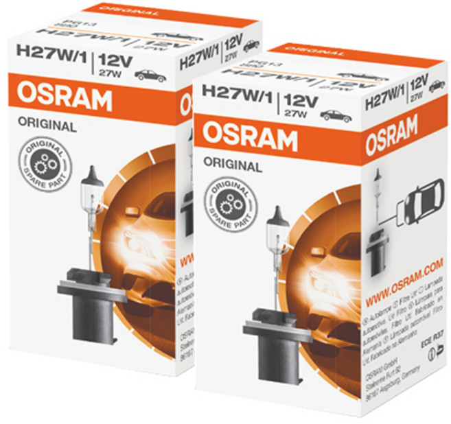 오스람 오리지널 순정 할로겐 880 차량용 램프, 혼합색상, 2개