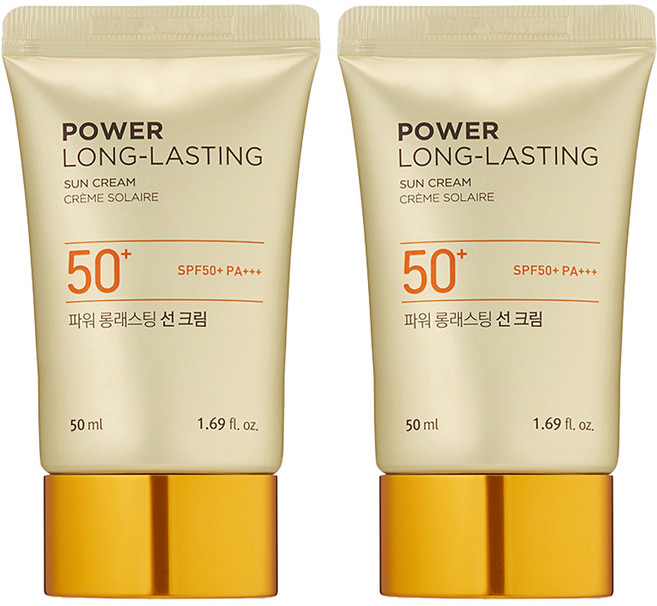 더페이스샵 파워 롱래스팅 선크림 SPF50+ PA+++, 50ml, 2개