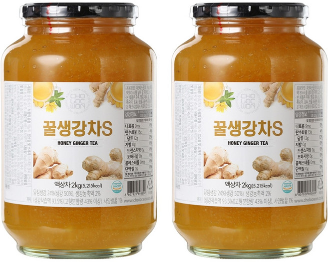 초록원 꿀생강차 S, 2kg, 1개입, 2개