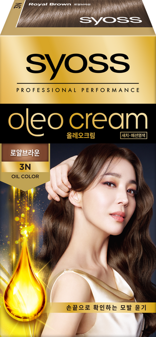 사이오스 올레오 크림 프리미엄 헤어 컬러, 3N로얄브라운, 1개