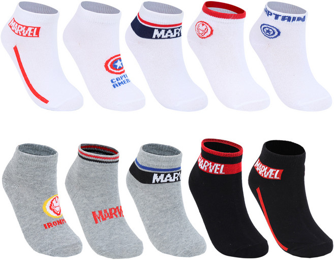 마블 남아용 단목양말 3종 10p 세트