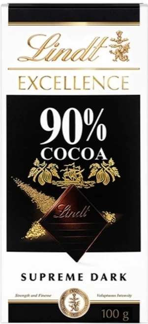 린트엑셀런스 다크 90% 초콜릿, 100g, 1개 - 쿠팡