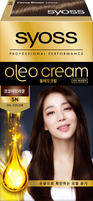 사이오스 올레오크림 염모제, 5N코코아브라운, 1개