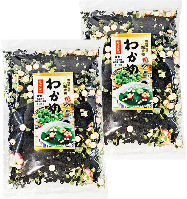 千代田 花麩魚板海帶芽, 80g, 2包