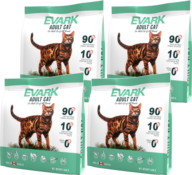 EVARK 成貓配方乾飼料 無穀配方, 4袋, 原野鮮雞