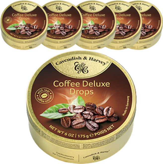 캐빈디쉬하비 커피맛 캔디, 6개, 175g