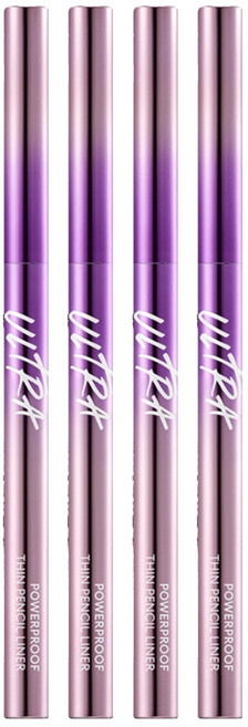 미샤 울트라 파워프루프 씬 펜슬 라이너 0.12g, 리얼 브라운, 4개