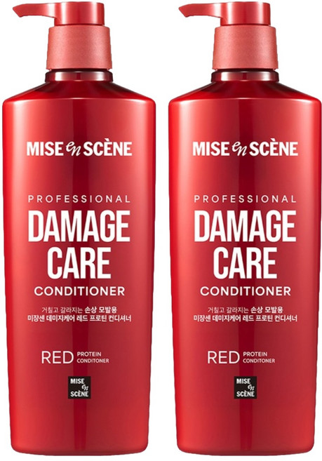 미쟝센 데미지케어 레드 프로틴 컨디셔너, 680ml, 2개