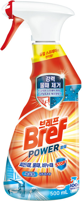 브레프 파워 세정제 욕실용 시트러스향, 500ml, 1개
