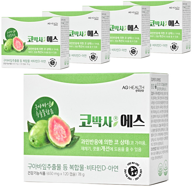 안국건강 코박사 에스, 120정, 5개