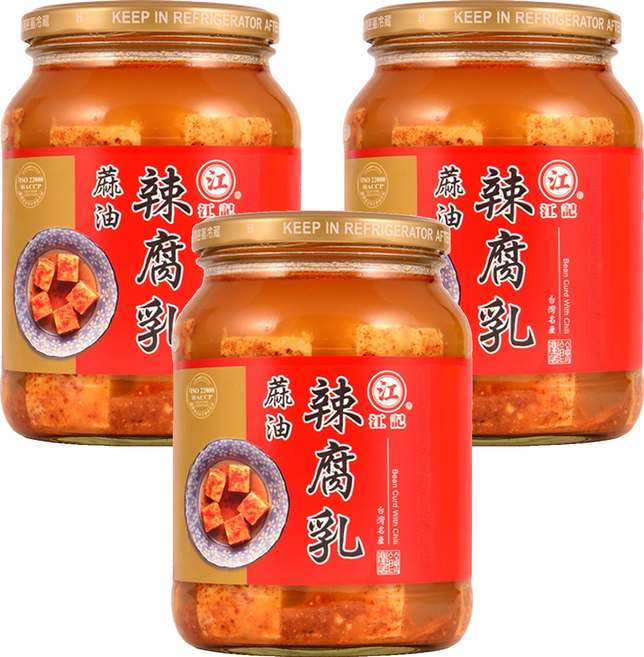 江記 麻油辣腐乳, 750g, 3罐