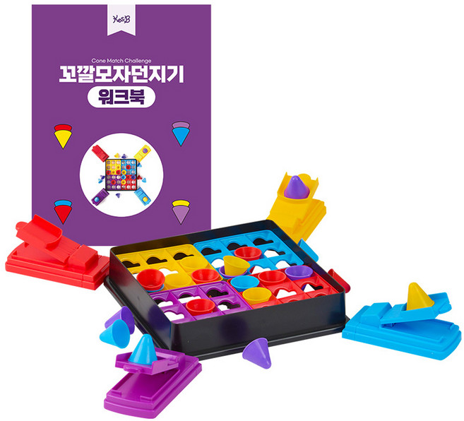 캐스비 꼬깔모자던지기 보드게임, 혼합색상, 1개