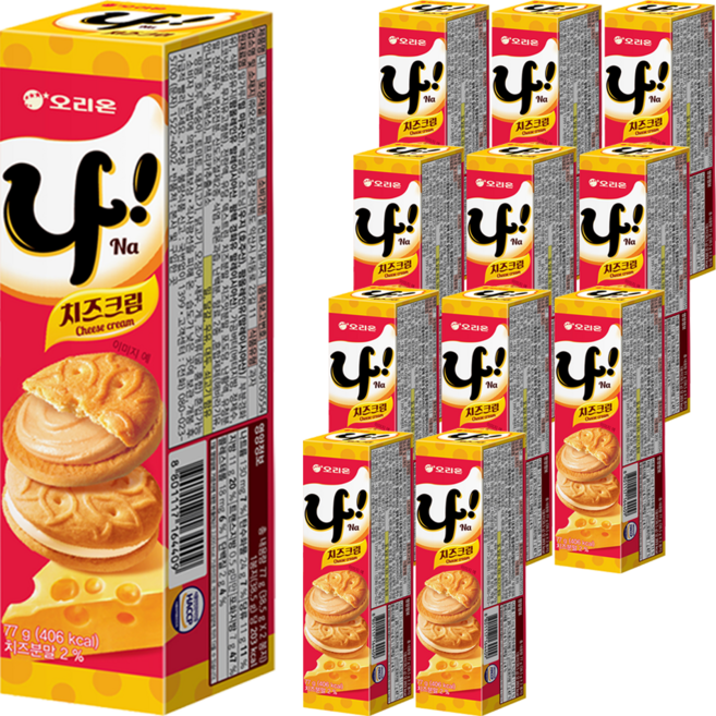 오리온 나샌드, 77g, 12개