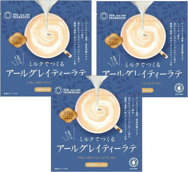 TEA TSUBOICHI 製茶本舖 伯爵茶沖泡粉, 80g, 1入, 3包