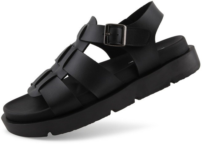 단골브로 발편한 소프트 쿠션 글레디에이터 키높이 햄프셔 샌들