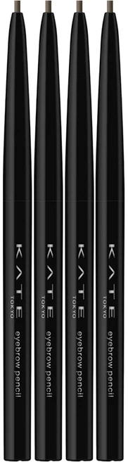 케이트 아이브로우 펜슬 Z, BR-3 내추럴 브라운, 4개 - 쿠팡