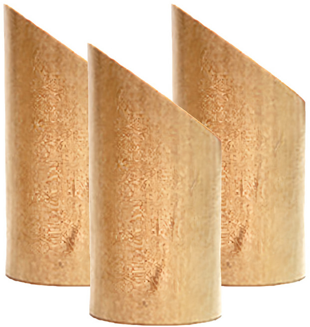 家齊樂 牆上造型收納 高承重實木 無痕 門後掛勾 附安裝工具 短款 6 x 3cm, 原木色, 3個