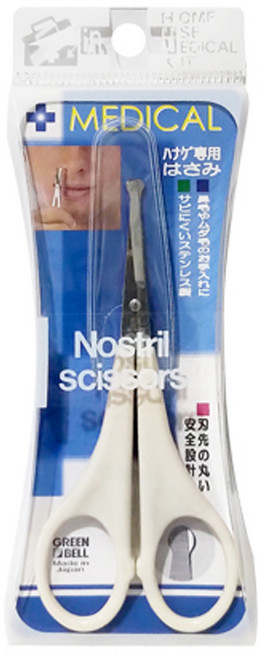 그린벨 코털전용가위, 혼합색상, 1개