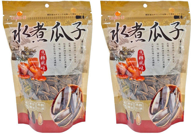 Chiao-E 巧益 台灣焦糖水煮瓜子, 310g, 2包