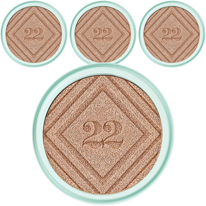 Chosungah 22 CNT 大王氣墊海洋安瓶 SPF50+ PA++++ 補充裝 25g, 01 Light Beige, 4個
