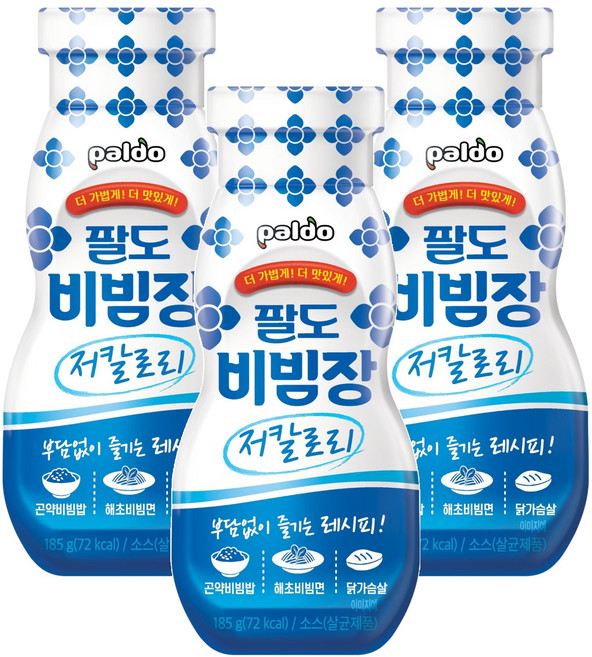 팔도 저칼로리 비빔장, 185g, 3개