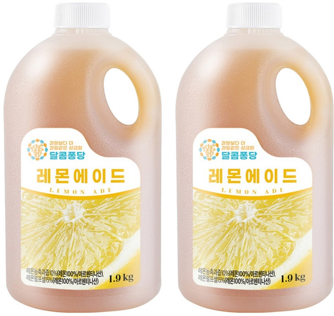 달콤퐁당 레몬 에이드, 1.9kg, 2개