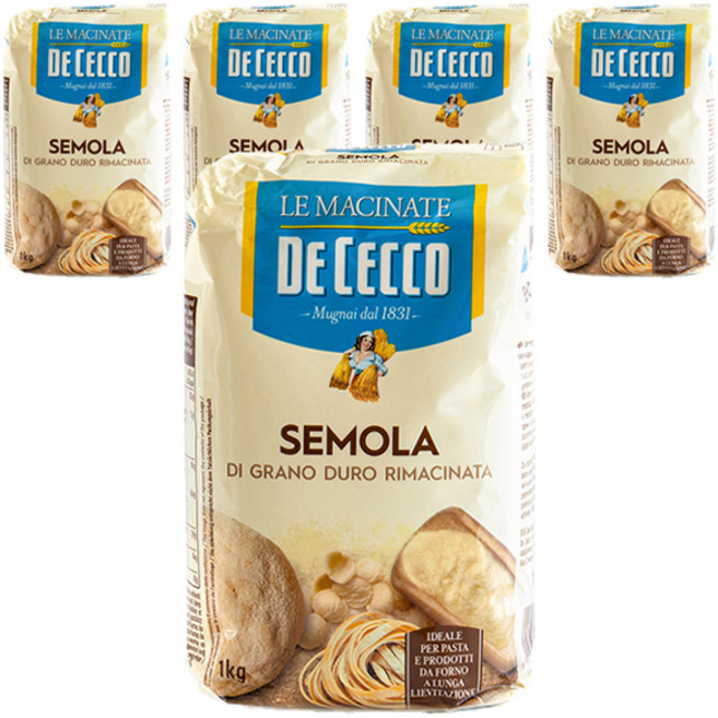 DE CECCO 得科 杜蘭小麥, 1kg, 5個