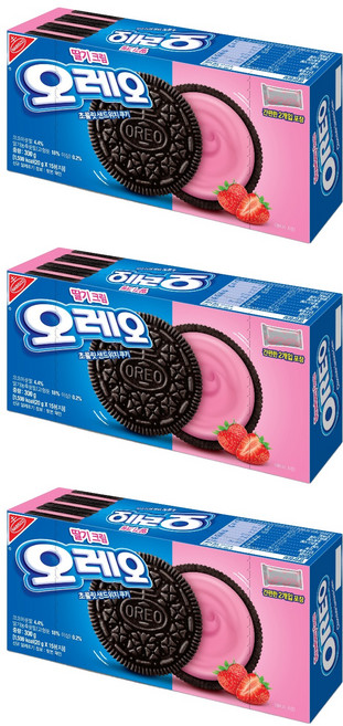 오레오 딸기크림, 300g, 3개