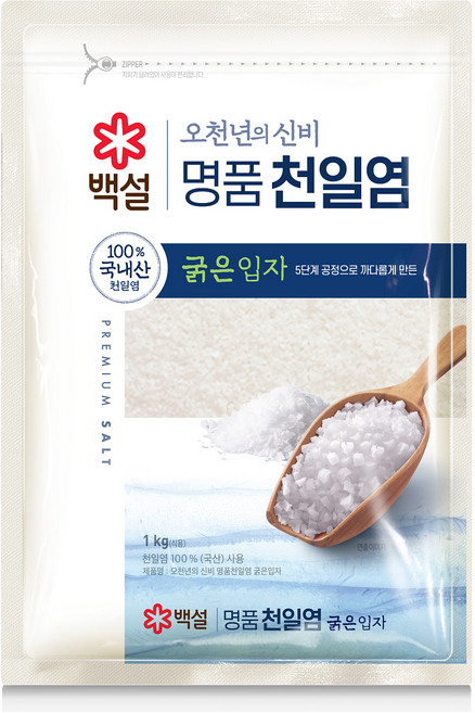 오천년의 신비 굵은입자 천일염, 1개, 1kg