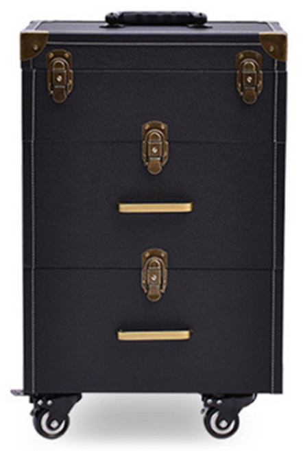 알리다 캐리어 3단 메이크업 박스, 혼합색상, 1개