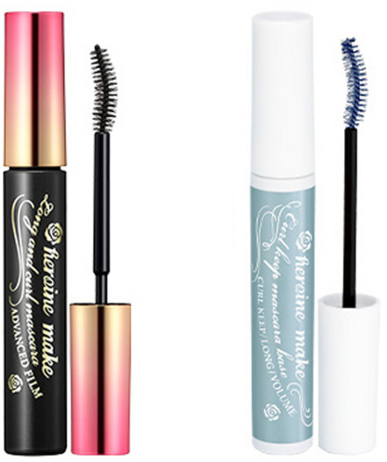 키스미 히로인메이크 롱앤컬 마스카라 어드밴스드 필름 + 컬 킵 마스카라 베이스, 01 딥블랙(마스카라), 1개