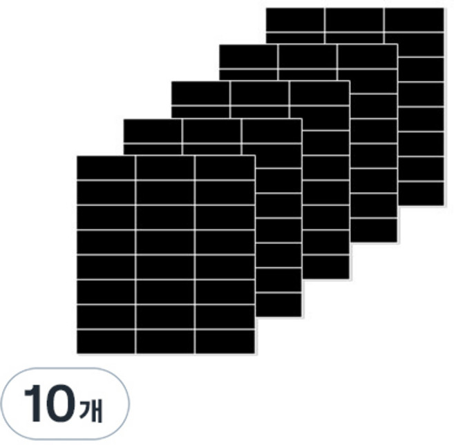magpia 片狀貼紙橡膠磁鐵, 單一顏色, 10個