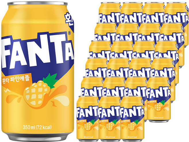 환타 파인애플, 350ml, 24개