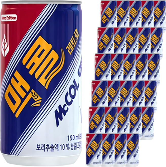 맥콜, 190ml, 90개